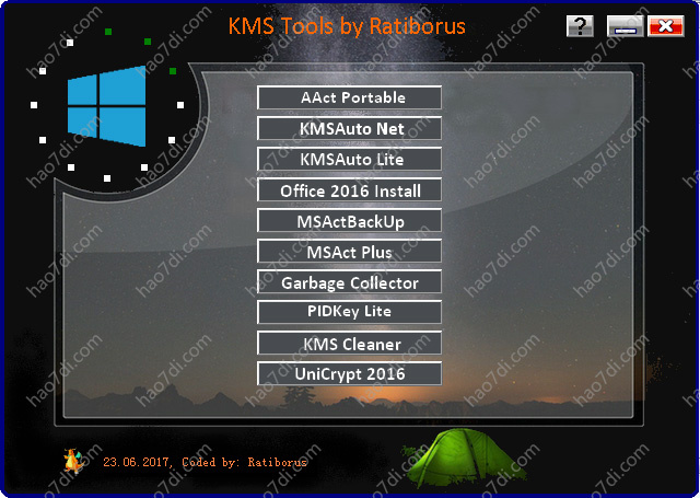 KMS Tools Portable(2020.05.01)集成了各类常用的激活工具 1